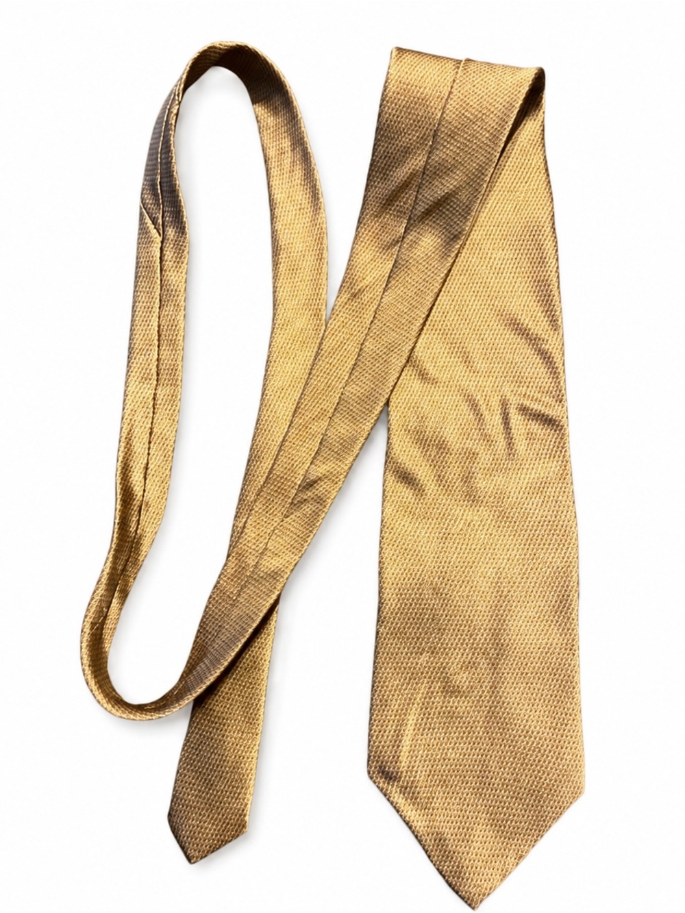 Graham & Lockwood London Gold 100% Silk Necktie 58”